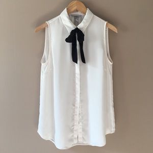 h&m bow blouse